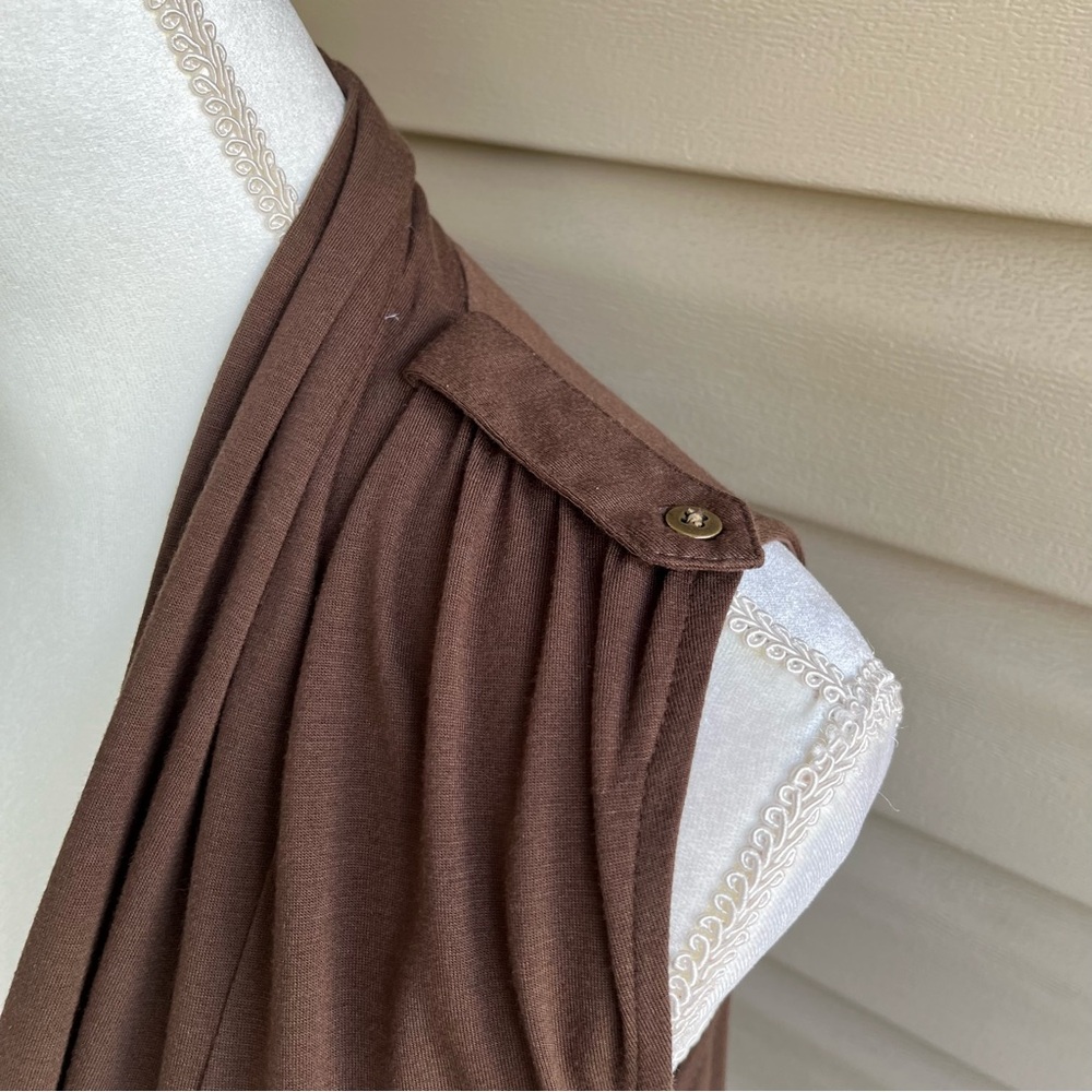 •Liz Claiborne• NWT Long Open Vest/Sleeveless Duster - Size Small - Picture 4 of 9